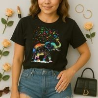 Cute Elephant Lover Animal On Elephant Comfort Colors Boxy T-Shirt thumb 2