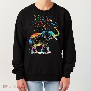 Cute Elephant Lover Animal On Elephant Women's Sweatshirt