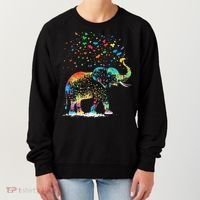 Cute Elephant Lover Animal On Elephant Women's Sweatshirt thumb 0