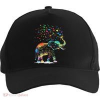 Cute Elephant Lover Animal On Elephant Five-Panel Snapback Cap thumb 0