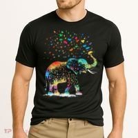 Cute Elephant Lover Animal On Elephant Cooling Performance Crew T-Shirt thumb 2
