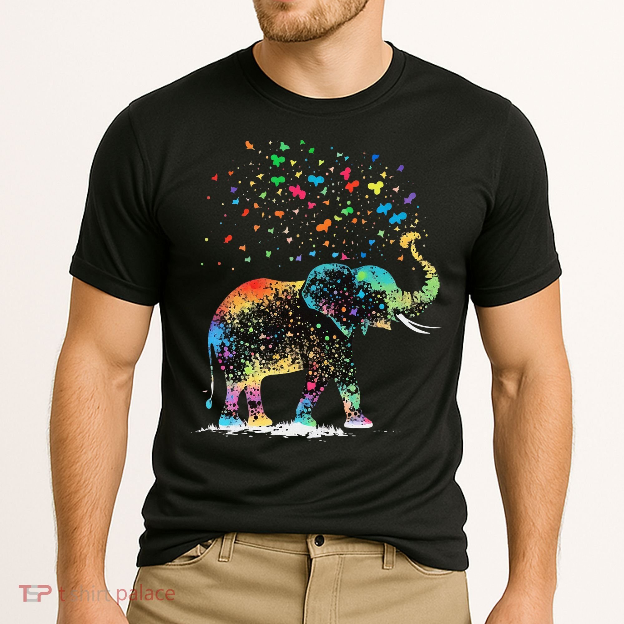 Cute Elephant Lover Animal On Elephant Cooling Performance Crew T-Shirt