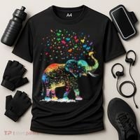 Cute Elephant Lover Animal On Elephant Cooling Performance Crew T-Shirt thumb 3