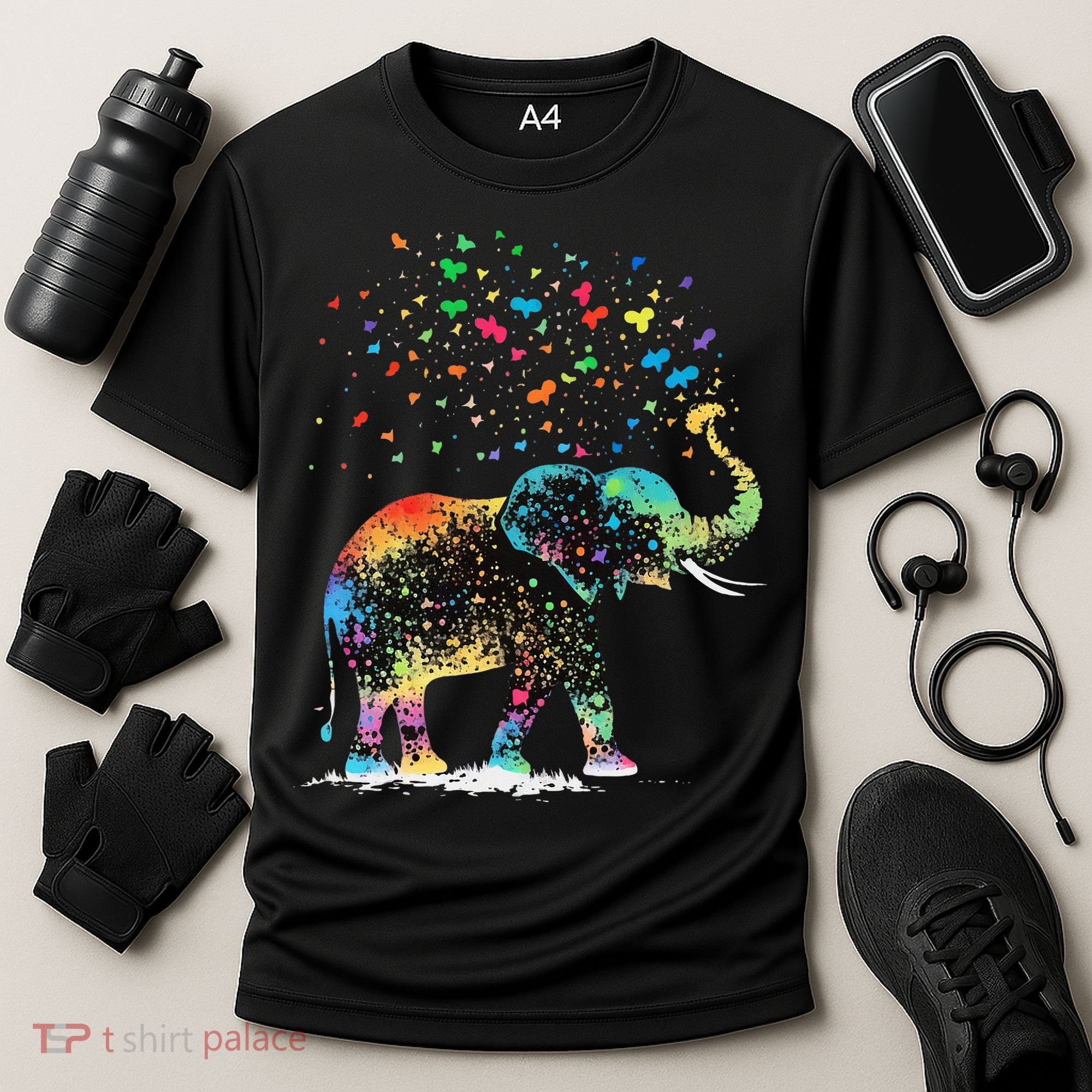 Cute Elephant Lover Animal On Elephant Cooling Performance Crew T-Shirt