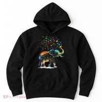 Cute Elephant Lover Animal On Elephant Hoodie thumb 0