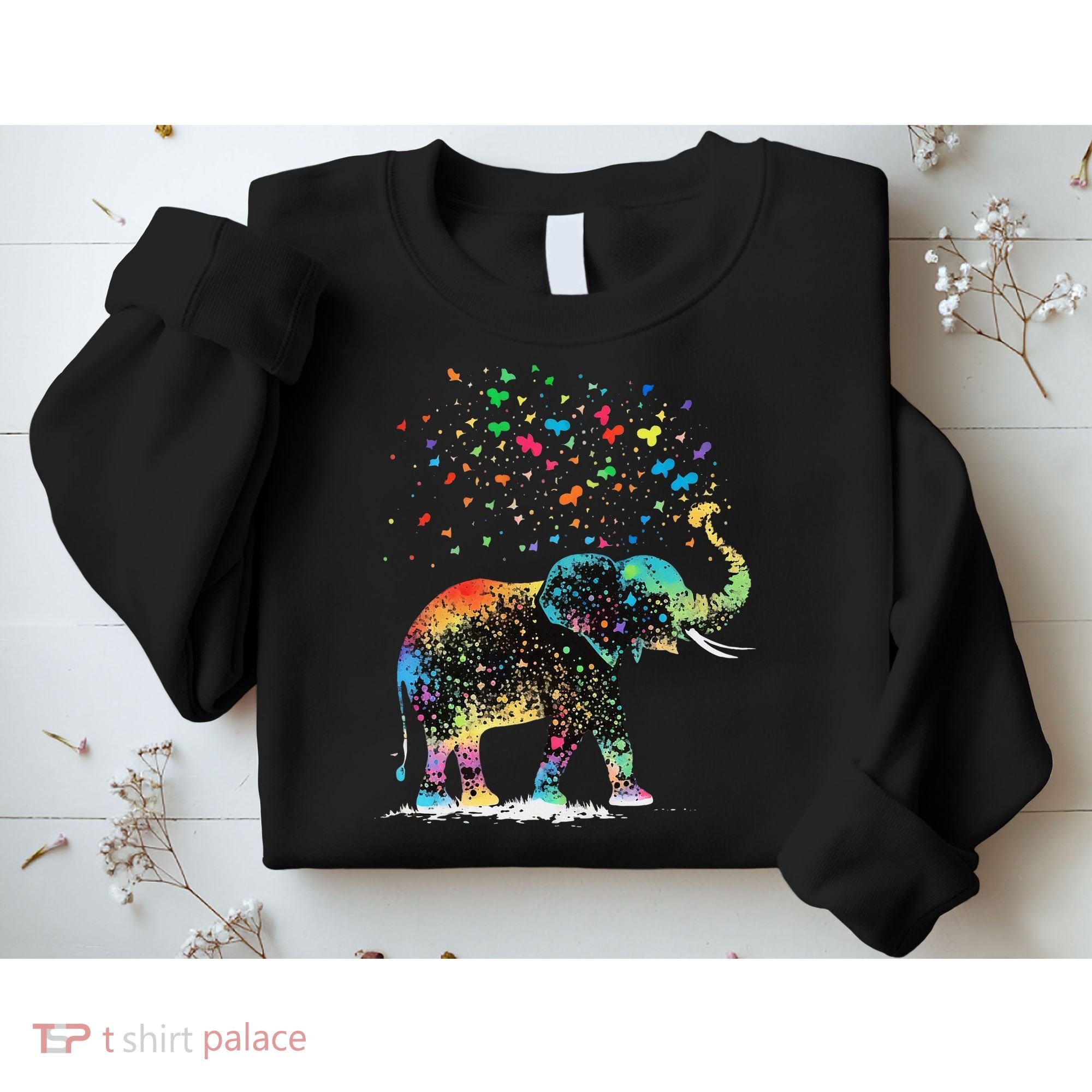 Cute Elephant Lover Animal On Elephant Sweatshirt