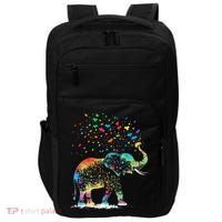 Cute Elephant Lover Animal On Elephant Impact Tech Backpack thumb 0