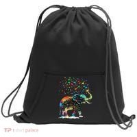 Cute Elephant Lover Animal On Elephant Sweatshirt Cinch Pack Bag thumb 0