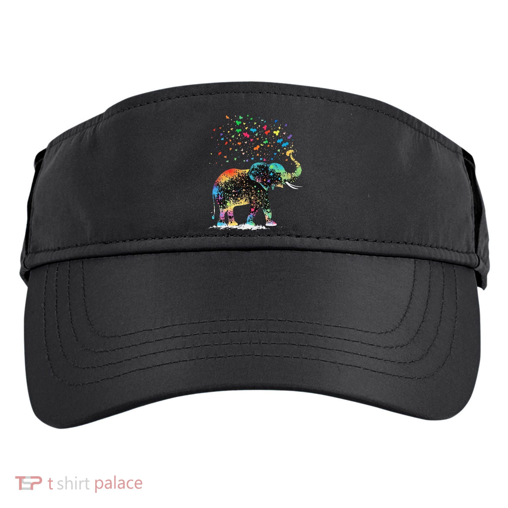 Cute Elephant Lover Animal On Elephant Adult Drive Performance Visor