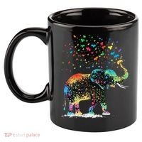 Cute Elephant Lover Animal On Elephant 11oz C Handle Ceramic Mug thumb 2
