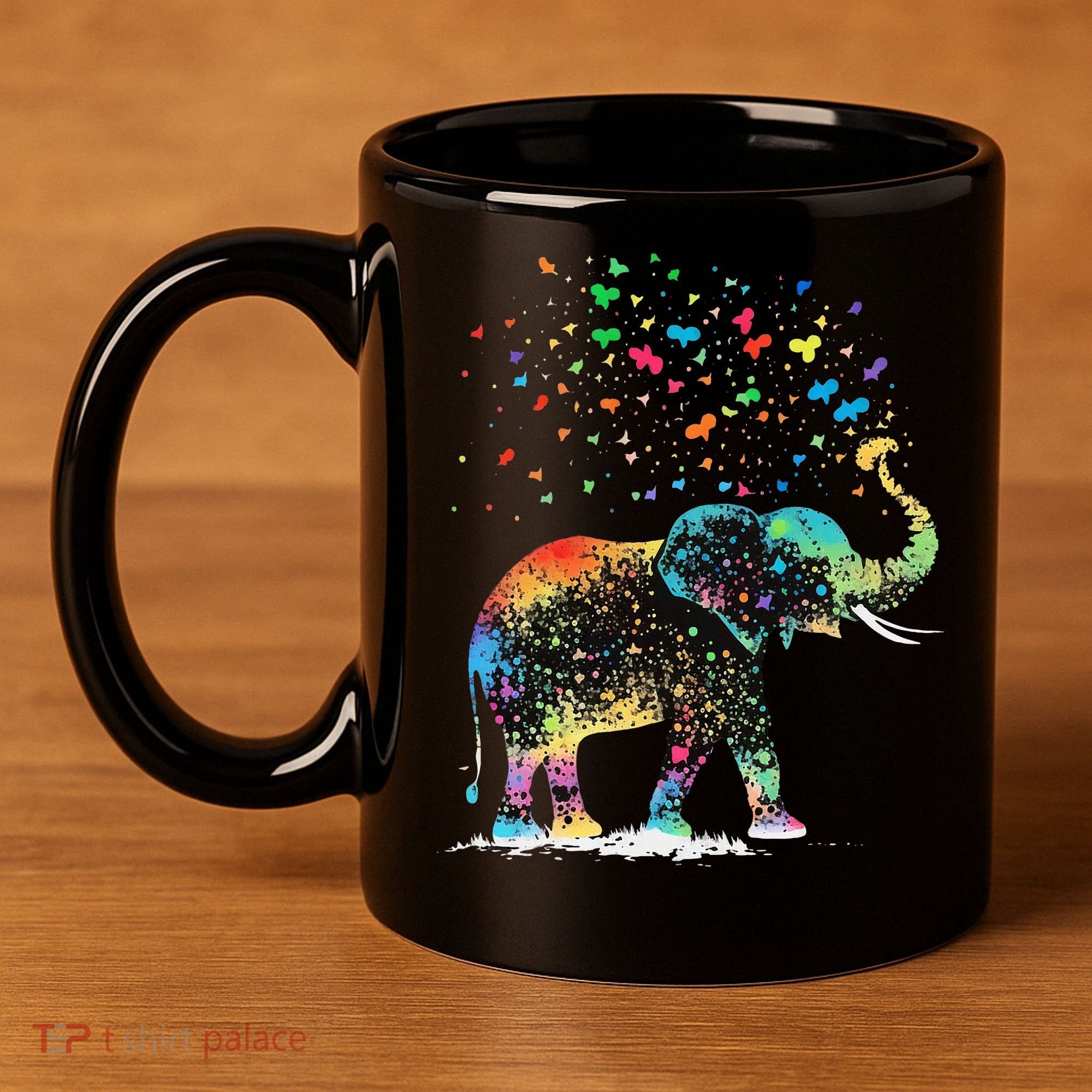 Cute Elephant Lover Animal On Elephant 11oz C Handle Ceramic Mug