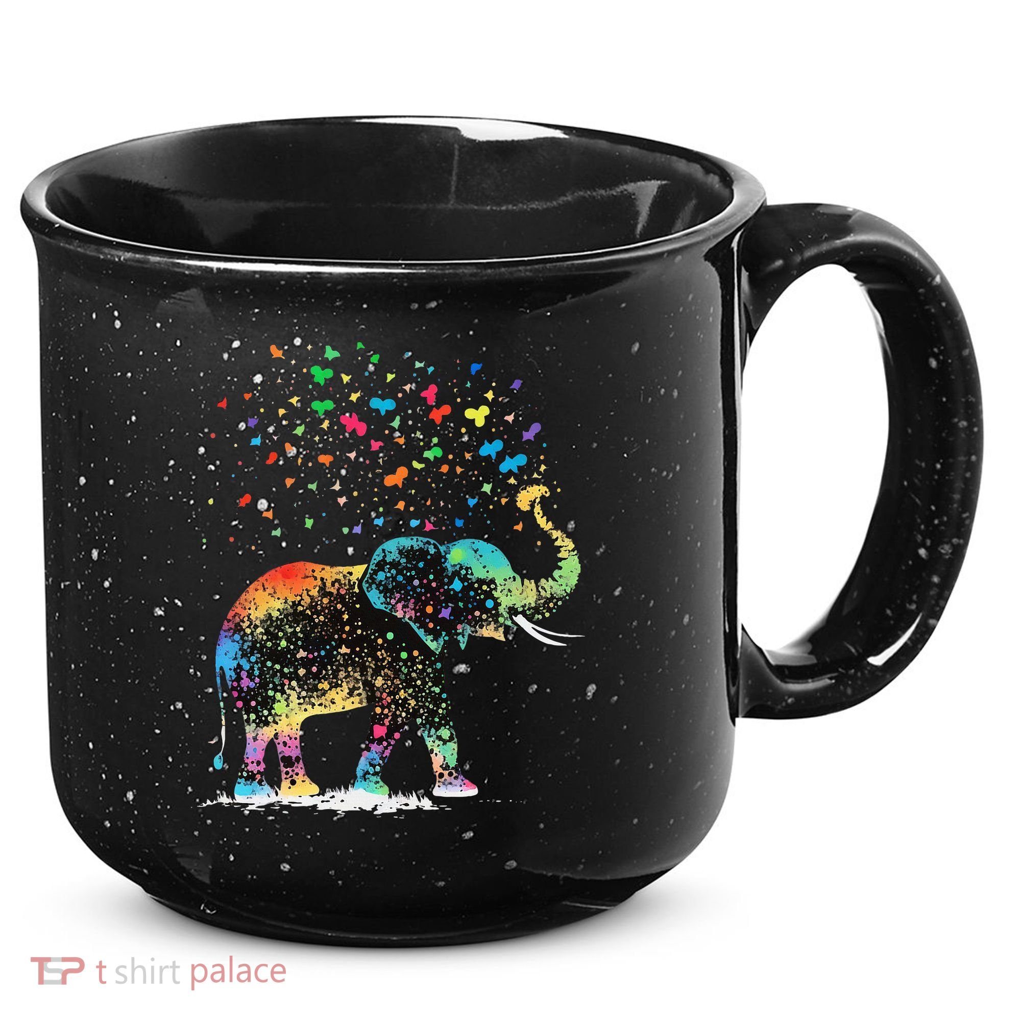 Cute Elephant Lover Animal On Elephant 15oz Campfire Ceramic Mug