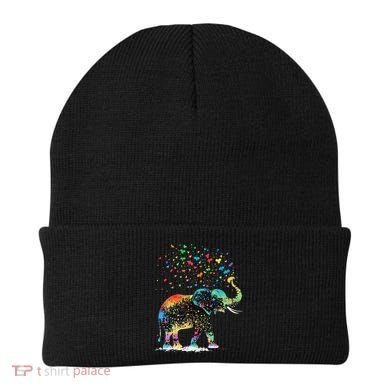 Cute Elephant Lover Animal On Elephant Beanie
