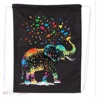 Cute Elephant Lover Animal On Elephant Drawstring Bag thumb 0
