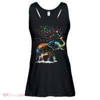 Cute Elephant Lover Animal On Elephant Ladies Essential Flowy Tank thumb 0