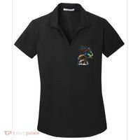 Cute Elephant Lover Animal On Elephant Women's Dry Zone Grid Polo thumb 0