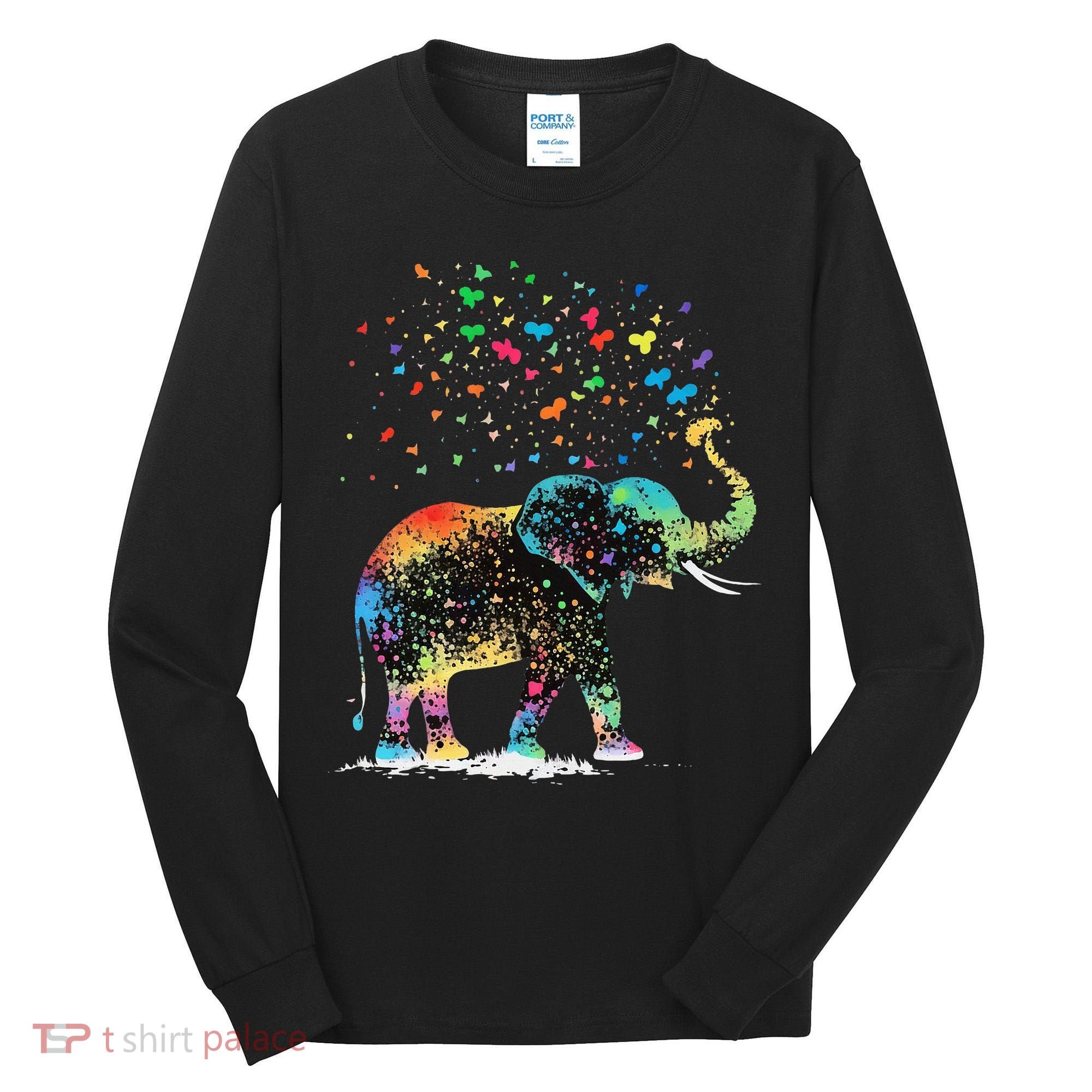 Cute Elephant Lover Animal On Elephant Tall Long Sleeve Shirt