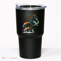 Cute Elephant Lover Animal On Elephant Tumbler thumb 0