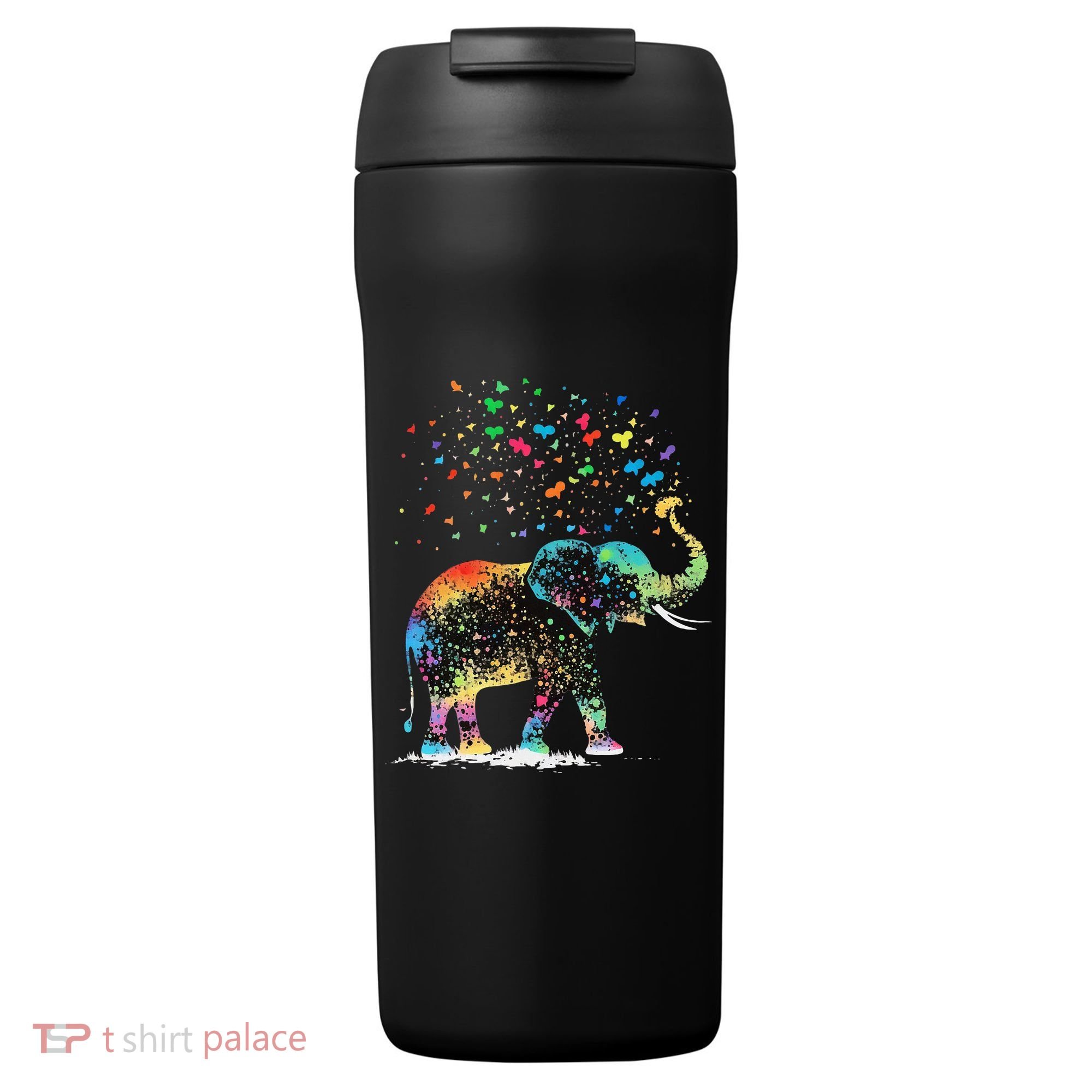Cute Elephant Lover Animal On Elephant 24oz Duet Stainless Steel Tumbler