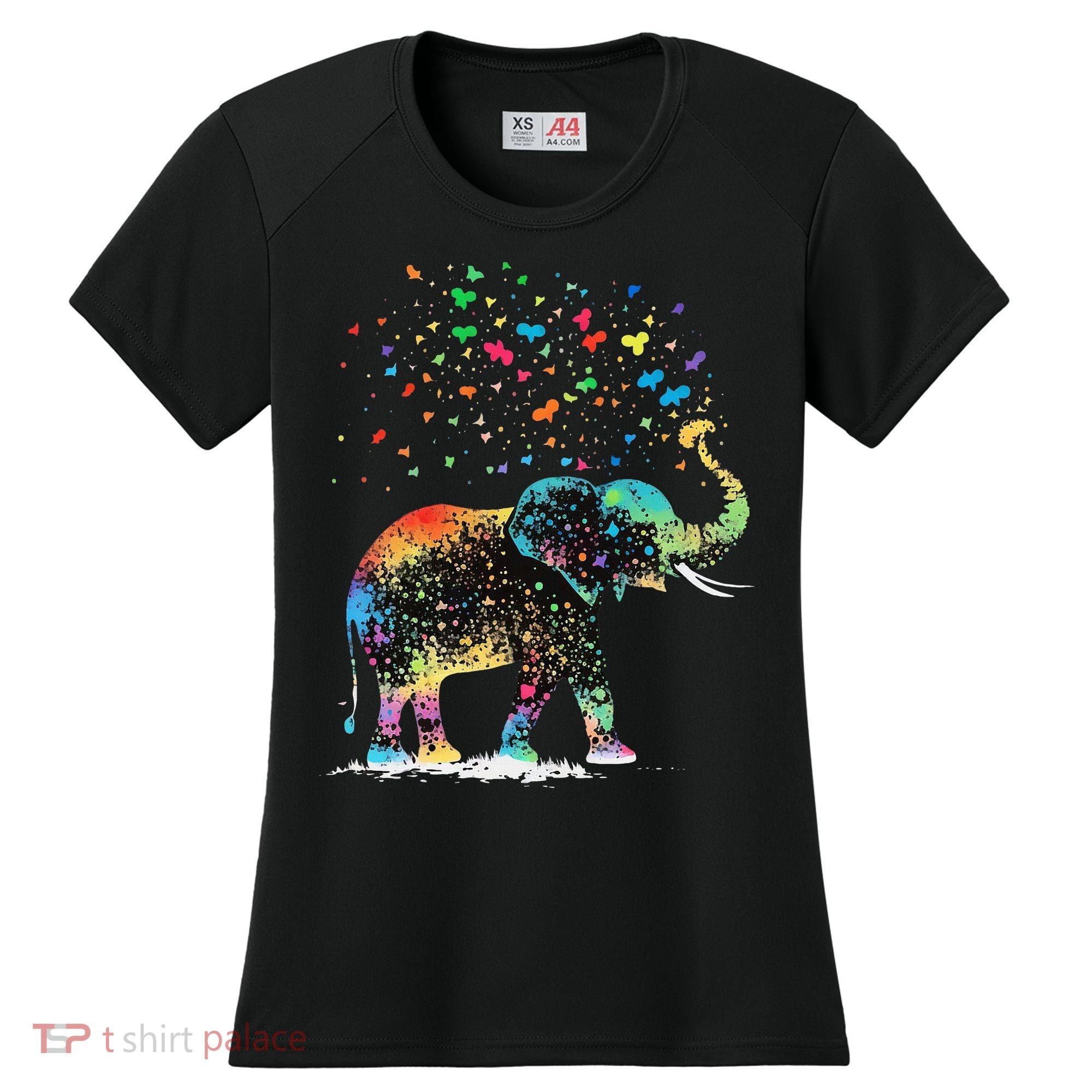 Cute Elephant Lover Animal On Elephant Women's Cooling Performance Crew T-Shirt