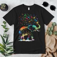 Cute Elephant Lover Animal On Elephant Premium T-Shirt thumb 2