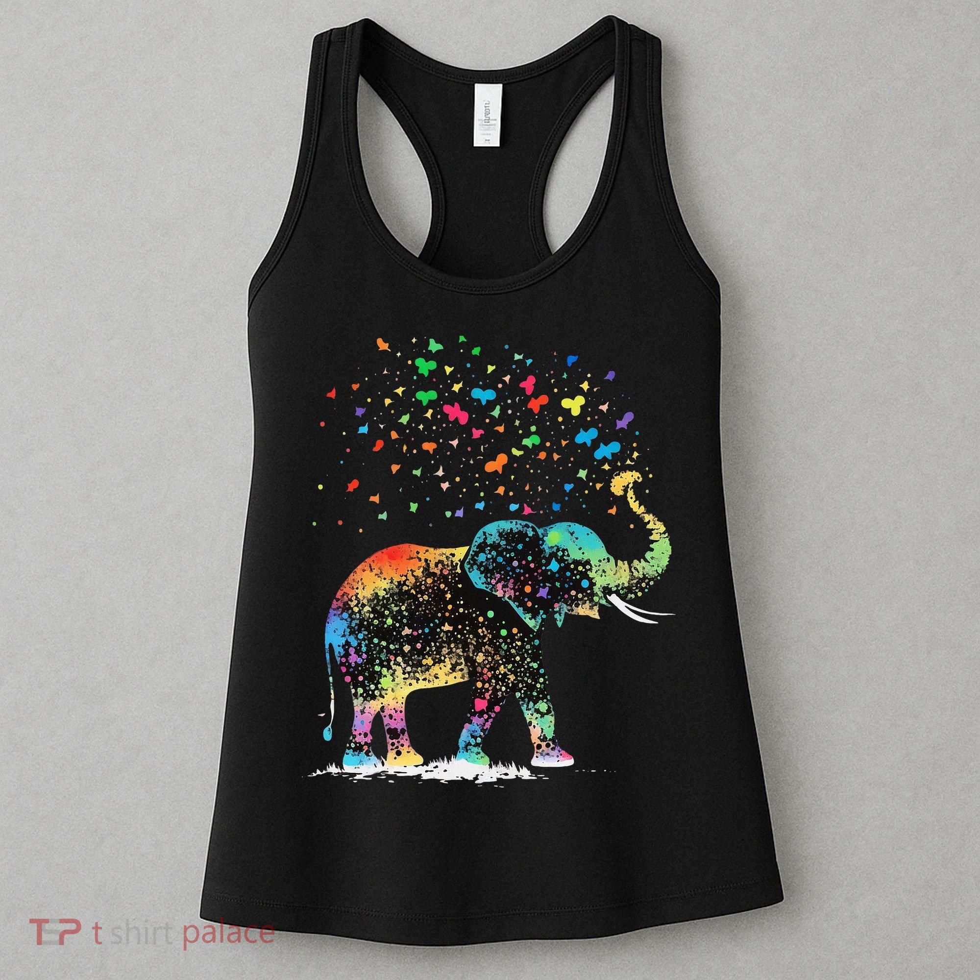 Cute Elephant Lover Animal On Elephant Women's Tank Top