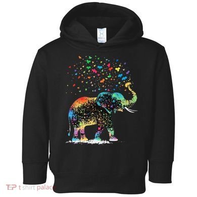 Cute Elephant Lover Animal On Elephant Toddler Hoodie