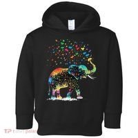Cute Elephant Lover Animal On Elephant Toddler Hoodie thumb 0