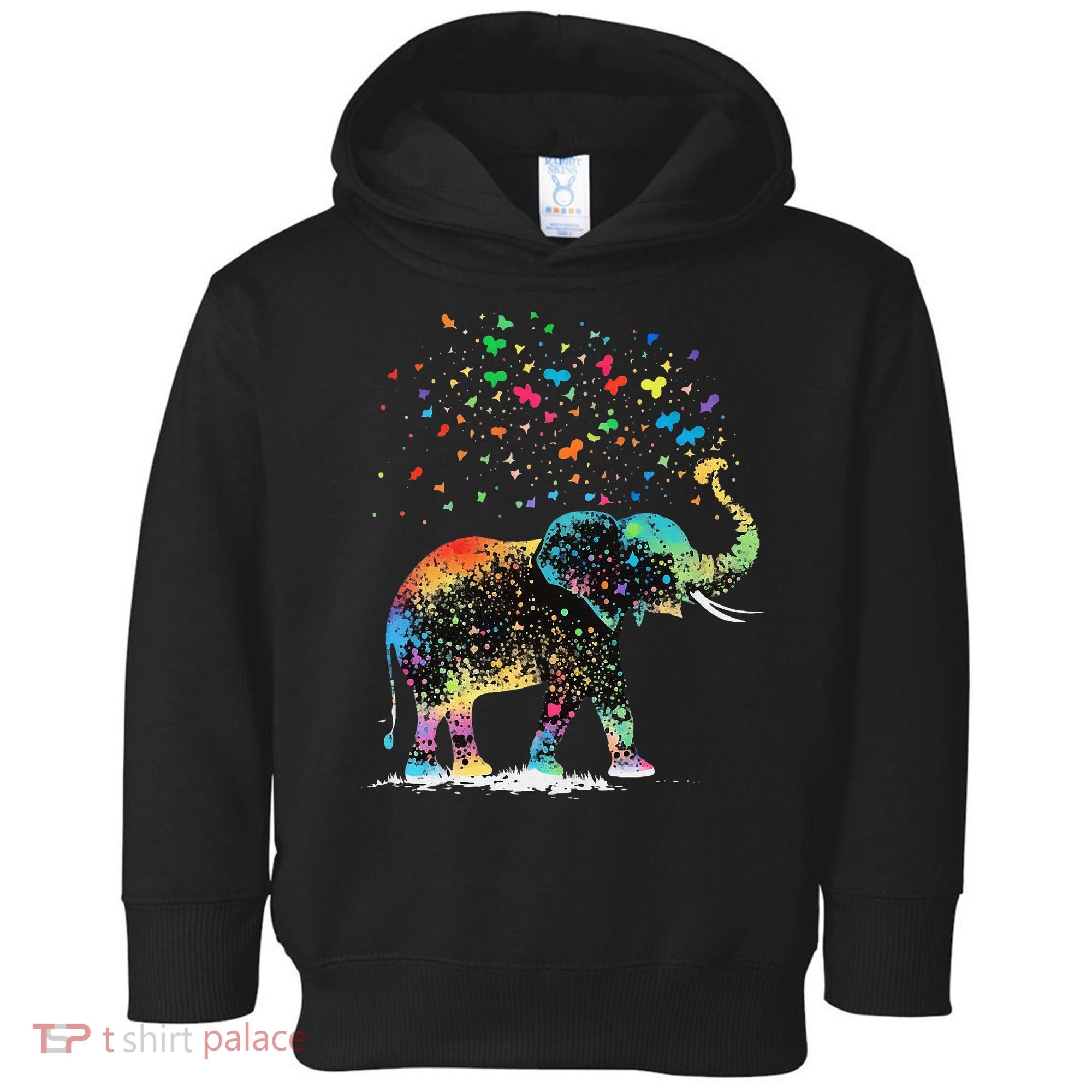 Cute Elephant Lover Animal On Elephant Toddler Hoodie