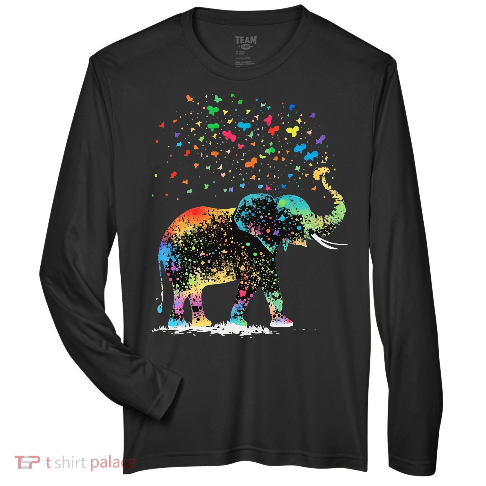 Cute Elephant Lover Animal On Elephant Zone Performance Long-Sleeve T-Shirt