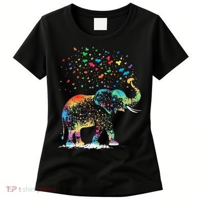 Cute Elephant Lover Animal On Elephant Women's T-Shirt