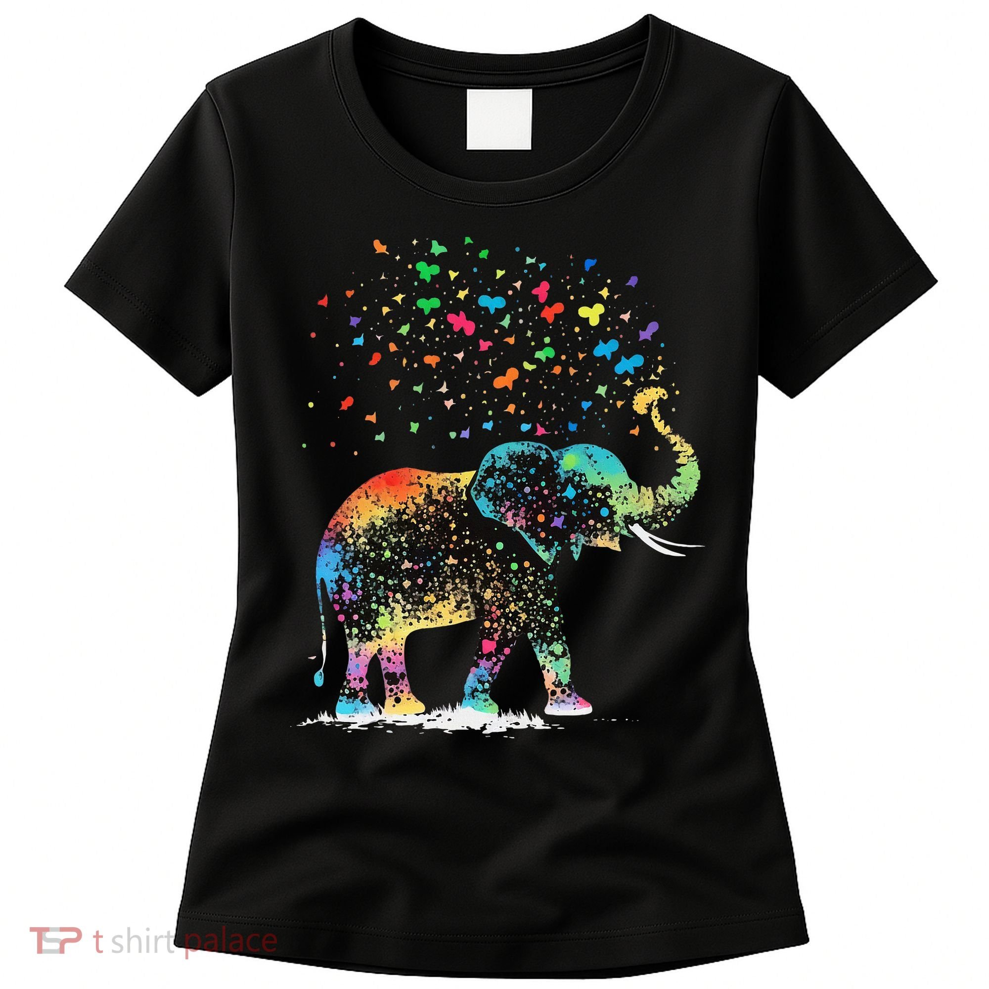 Cute Elephant Lover Animal On Elephant Women's T-Shirt