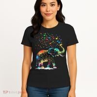 Cute Elephant Lover Animal On Elephant Women's T-Shirt thumb 4