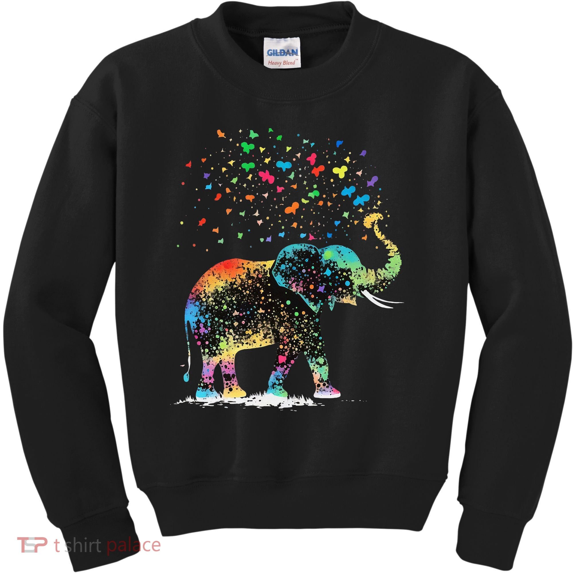 Cute Elephant Lover Animal On Elephant Kids Sweatshirt