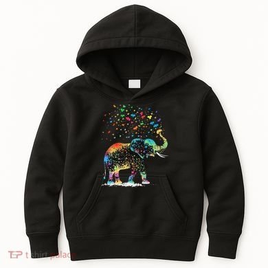 Cute Elephant Lover Animal On Elephant Kids Hoodie
