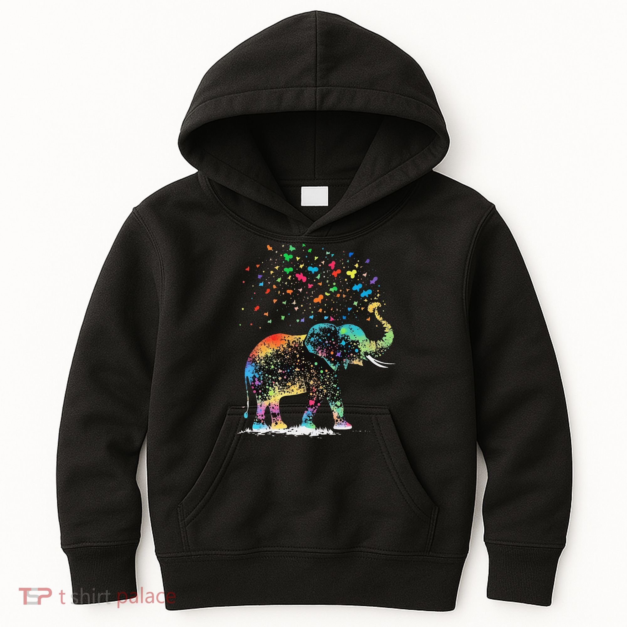 Cute Elephant Lover Animal On Elephant Kids Hoodie