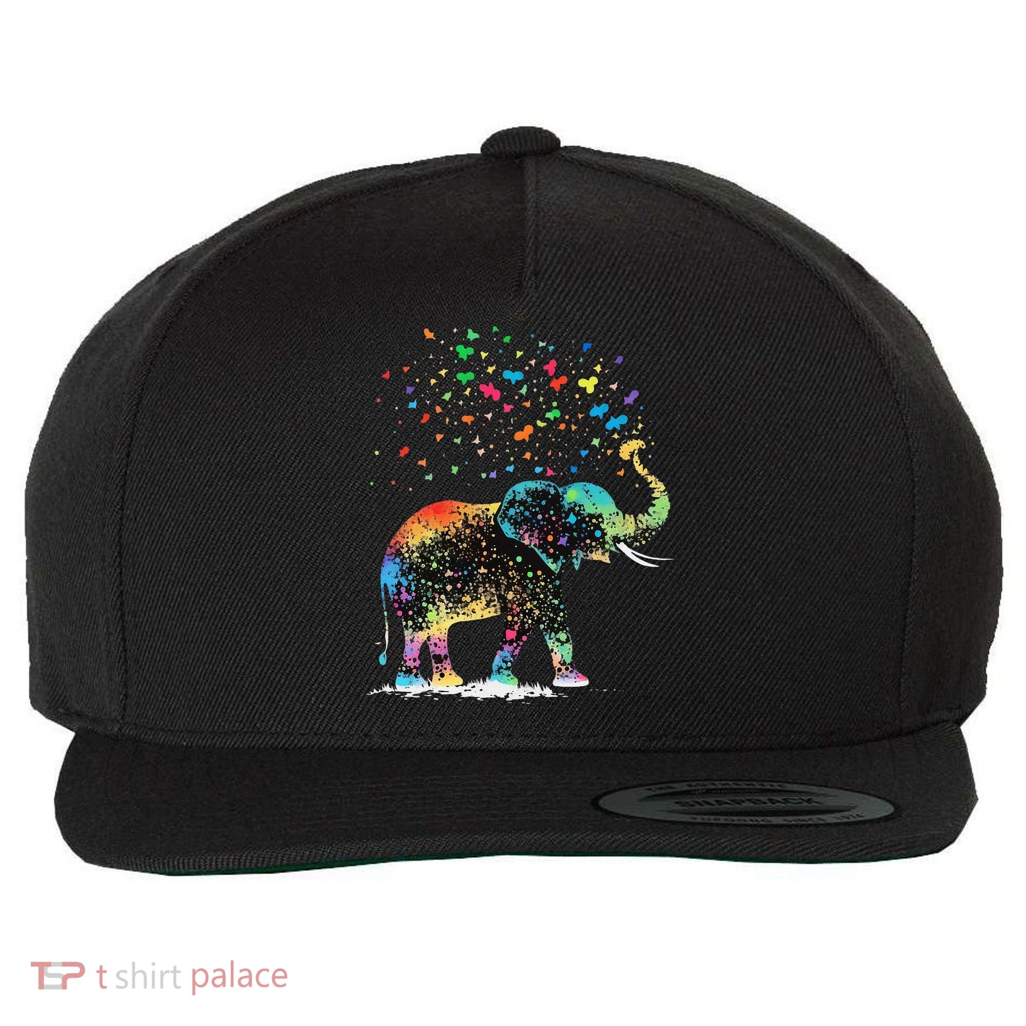 Cute Elephant Lover Animal On Elephant Wool Snapback Cap