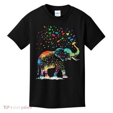Cute Elephant Lover Animal On Elephant Kids T-Shirt