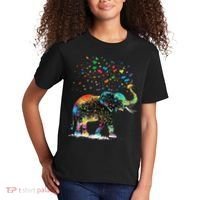 Cute Elephant Lover Animal On Elephant Kids T-Shirt thumb 2