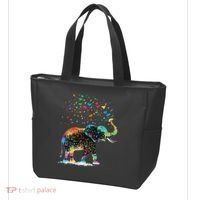 Cute Elephant Lover Animal On Elephant Tote Bag thumb 3