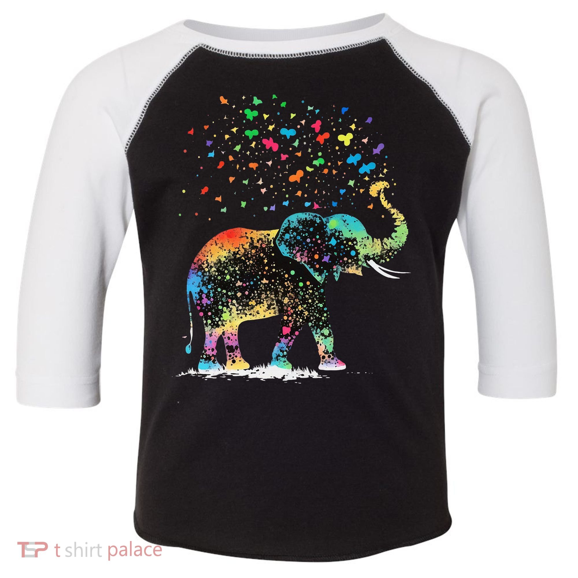 Cute Elephant Lover Animal On Elephant Toddler Fine Jersey T-Shirt