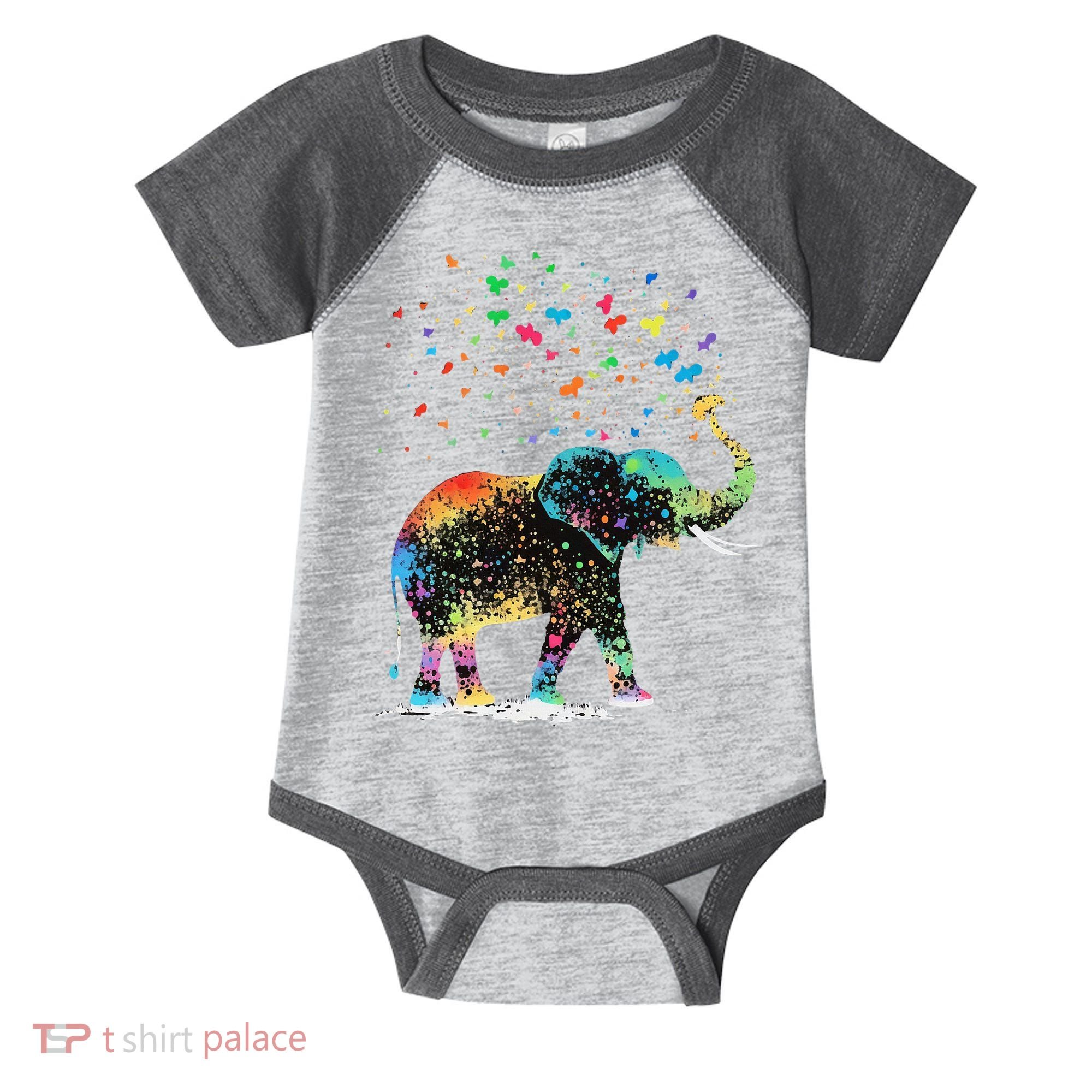 Cute Elephant Lover Animal On Elephant Infant Baby Jersey Bodysuit