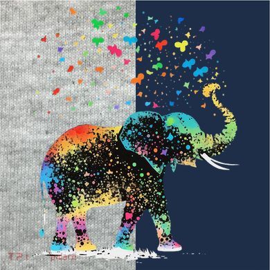 Cute Elephant Lover Animal On Elephant Kids Colorblock Raglan Jersey