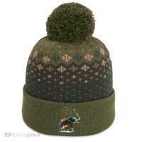 Cute Elephant Lover Animal On Elephant The Baniff Cuffed Pom Beanie thumb 0