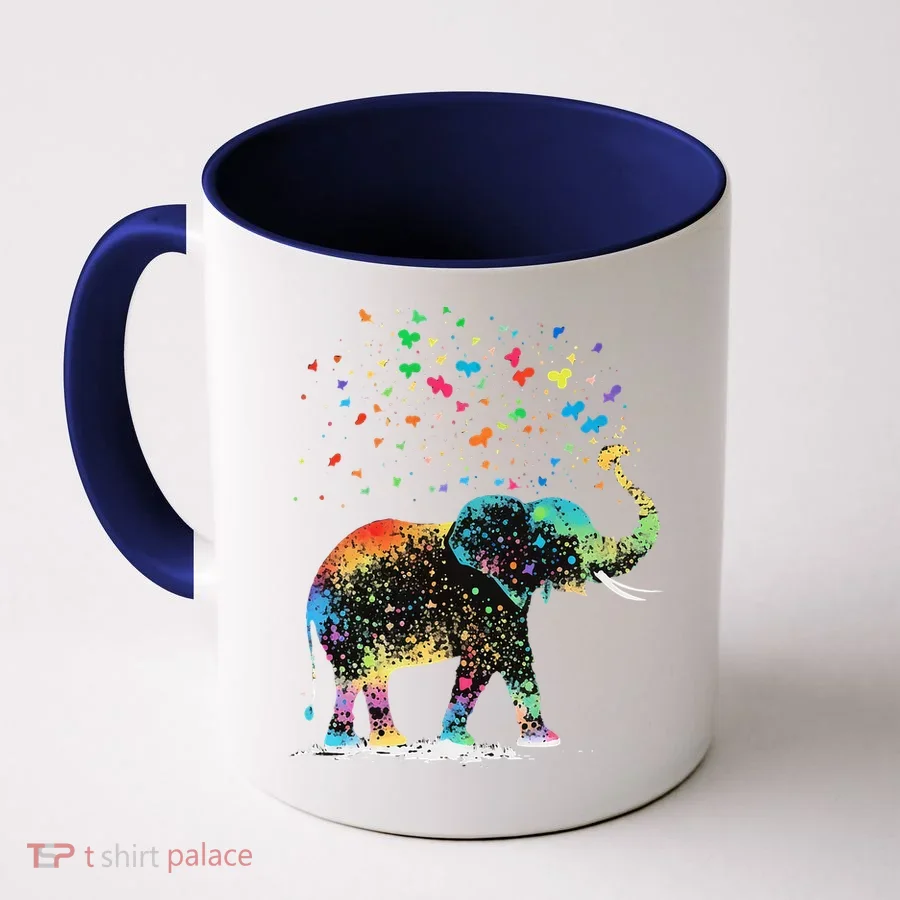 Cute Elephant Lover Animal On Elephant Coffee Mug