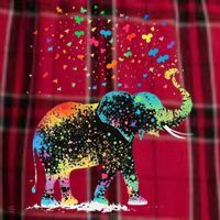 Cute Elephant Lover Animal On Elephant Men's Flannel Plaid Pajama Pants thumb 2