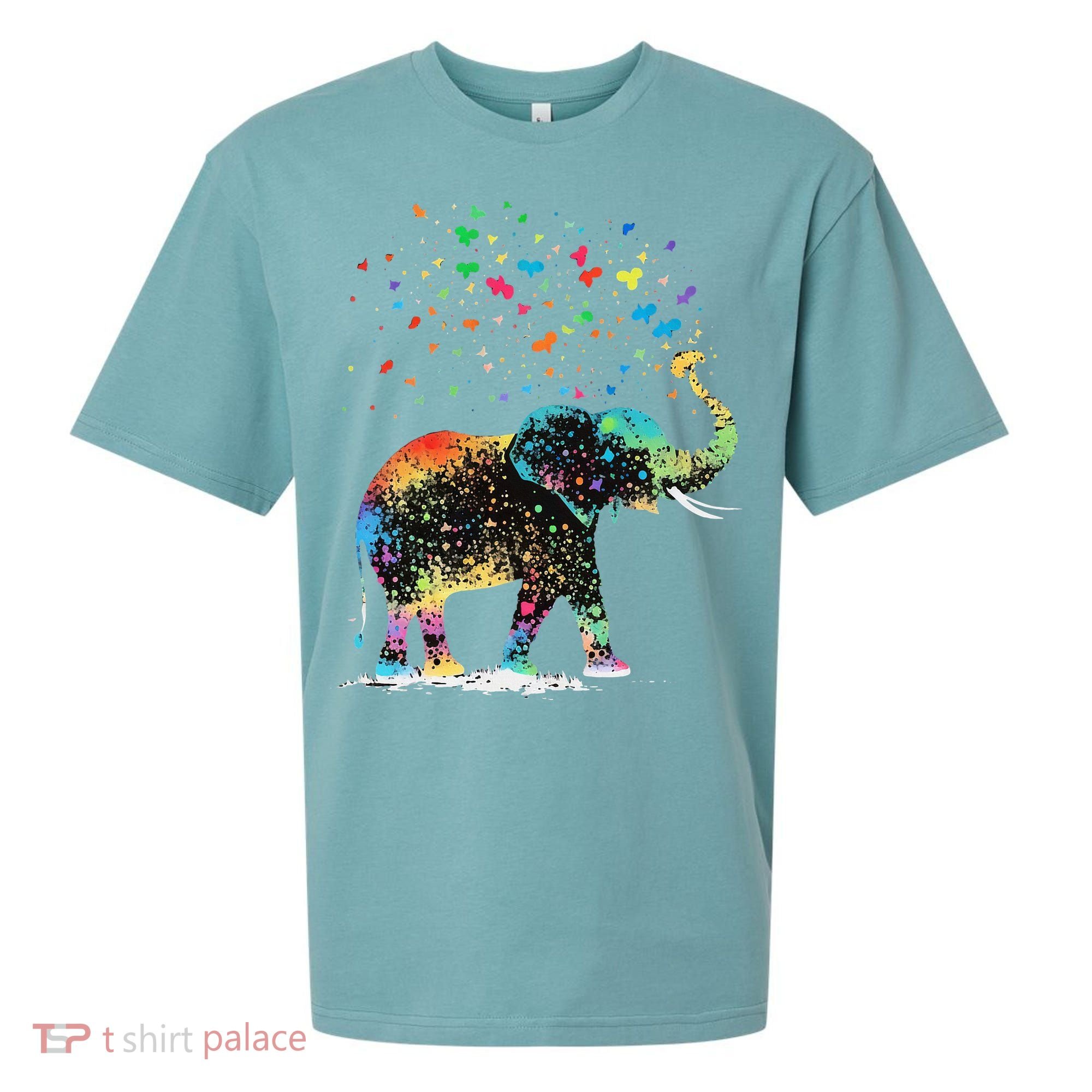 Cute Elephant Lover Animal On Elephant Sueded Cloud Jersey T-Shirt