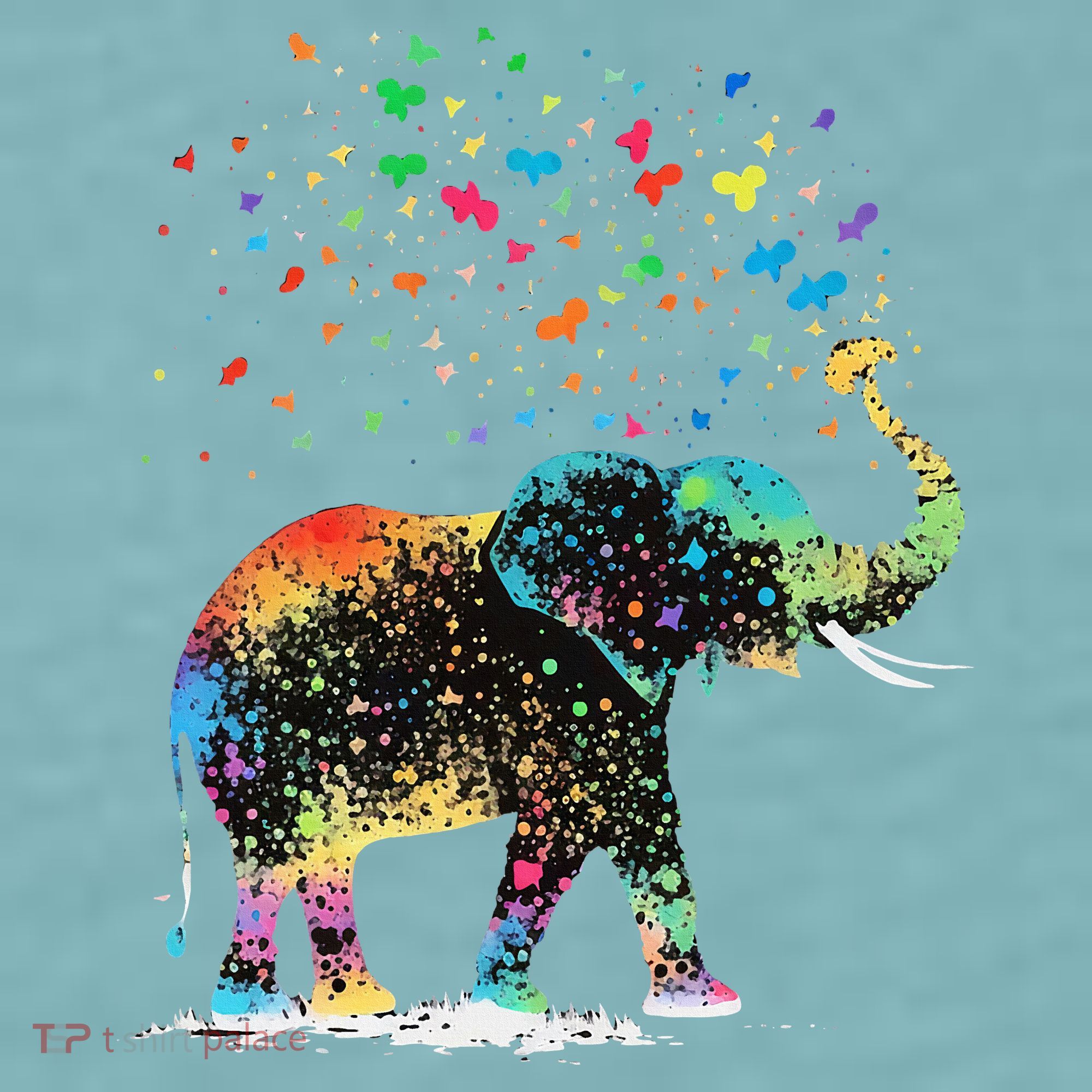 Cute Elephant Lover Animal On Elephant Sueded Cloud Jersey T-Shirt