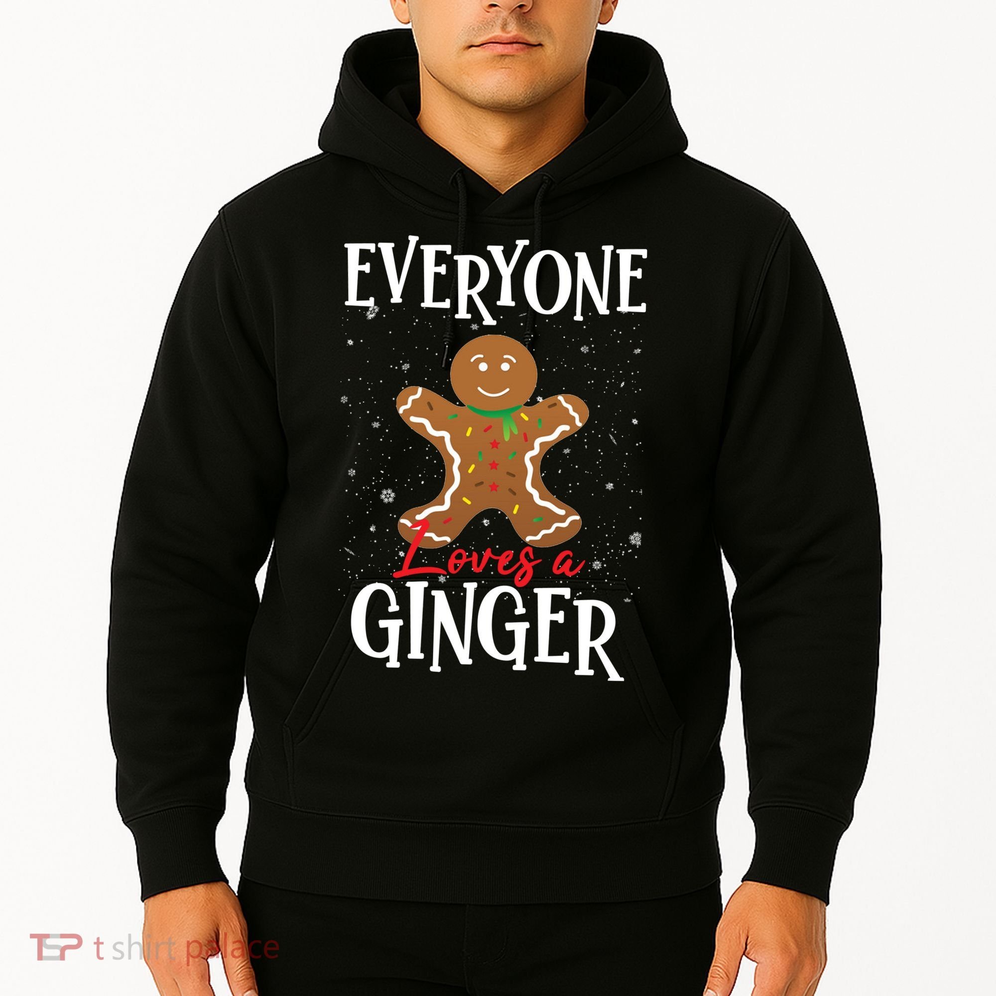 Christmas Everyone Loves A Ginger Funny Baker Hoodie
