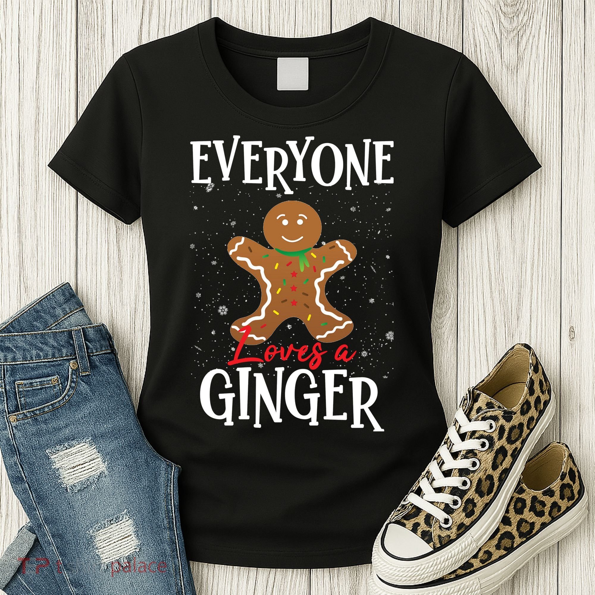 Christmas Everyone Loves A Ginger Funny Baker Women's T-Shirt